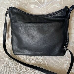 Black Leather Crossbody Bag